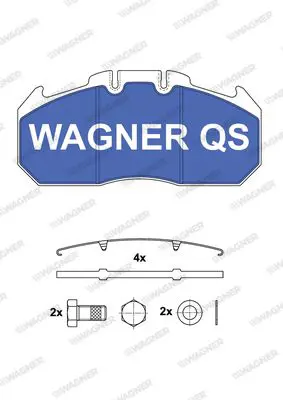 Handler.Part Brake pad set, disc brake WAGNER 2913104950 1