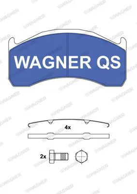 Handler.Part Brake pad set, disc brake WAGNER 2913704950 1