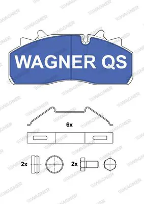 Handler.Part Brake pad set, disc brake WAGNER 2915904950 1