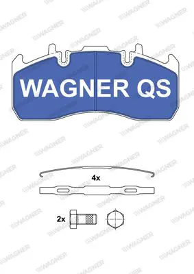 Handler.Part Brake pad set, disc brake WAGNER 2917304950 1