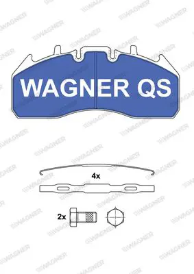 Handler.Part Brake pad set, disc brake WAGNER 2917404950 1