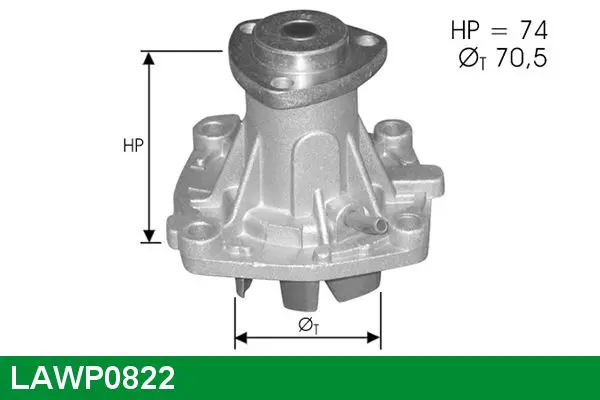 Handler.Part Water pump Lucas LAWP0822 1