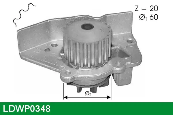 Handler.Part Water pump Lucas LDWP0348 1