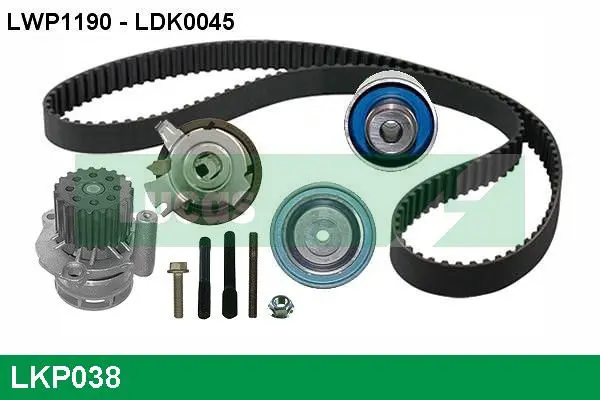 Handler.Part Water pump & timing belt set Lucas LKP038 1