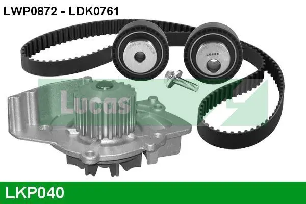 Handler.Part Water pump & timing belt set Lucas LKP040 1