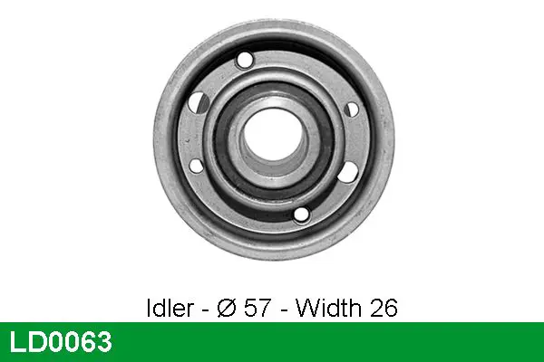 Handler.Part Tensioner pulley, timing belt Lucas LD0063 1