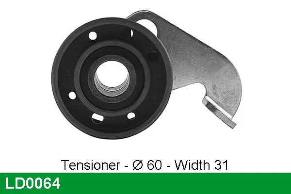 Handler.Part Tensioner pulley, timing belt Lucas LD0064 1