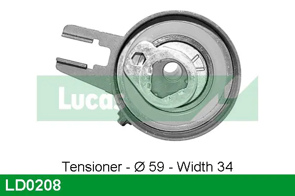 Handler.Part Tensioner pulley, timing belt Lucas LD0208 1