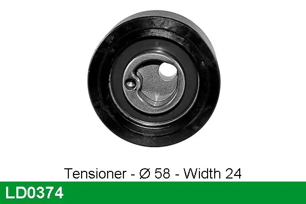 Handler.Part Tensioner pulley, timing belt Lucas LD0374 1