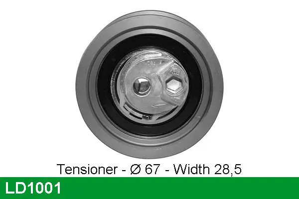 Handler.Part Tensioner pulley, timing belt Lucas LD1001 1