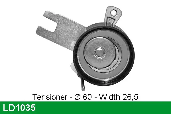 Handler.Part Tensioner pulley, timing belt Lucas LD1035 1