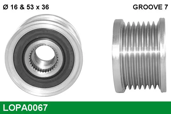 Handler.Part Alternator freewheel clutch Lucas LOPA0067 1