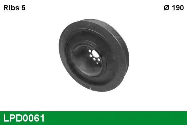 Handler.Part Belt pulley, crankshaft Lucas LPD0061 1