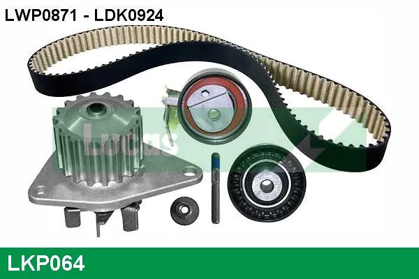 Handler.Part Water pump & timing belt set Lucas LKP064 1