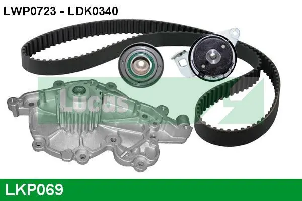 Handler.Part Water pump & timing belt set Lucas LKP069 1