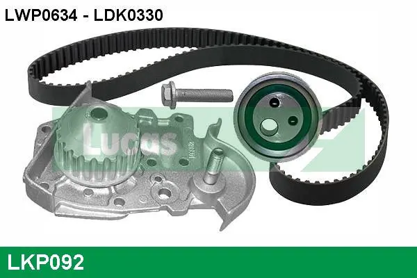 Handler.Part Water pump & timing belt set Lucas LKP092 1