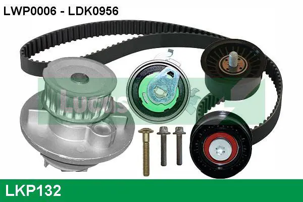 Handler.Part Water pump & timing belt set Lucas LKP132 1