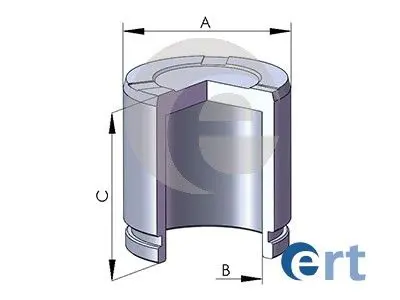 Handler.Part Piston, brake caliper ERT 150804C 1