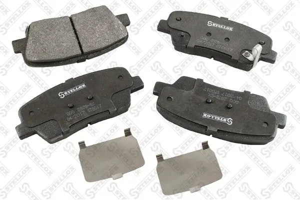 Handler.Part Brake pad set, disc brake Stellox 000287BSX 1