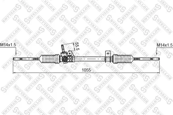 Handler.Part Steering gear Stellox 0035027SX 1