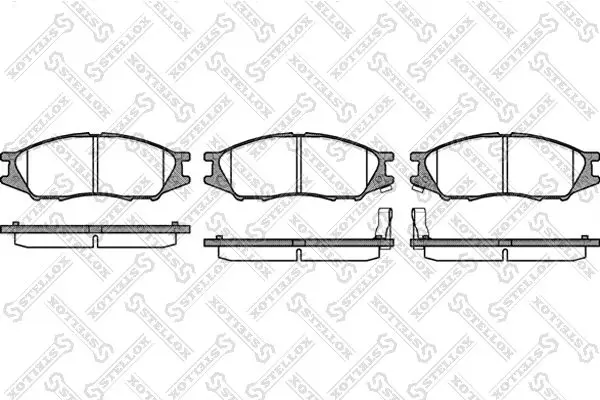 Handler.Part Brake pad set, disc brake Stellox 001080SX 1