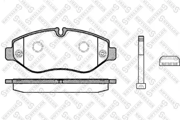 Handler.Part Brake pad set, disc brake Stellox 001093LSX 1