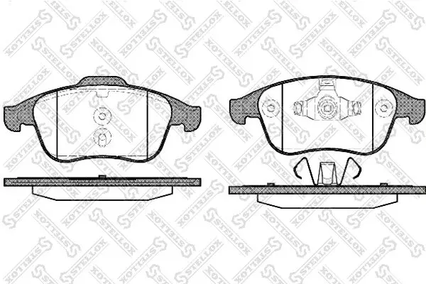 Handler.Part Brake pad set, disc brake Stellox 002002SX 1