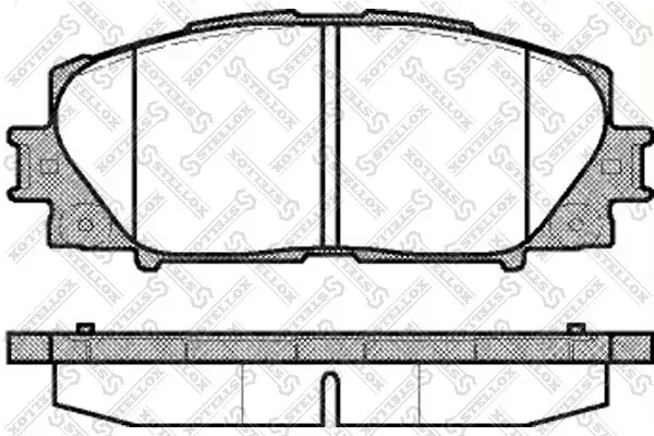 Handler.Part Brake pad set, disc brake Stellox 002009SX 1