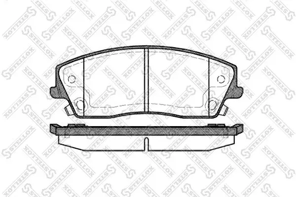 Handler.Part Brake pad set, disc brake Stellox 002013SX 1