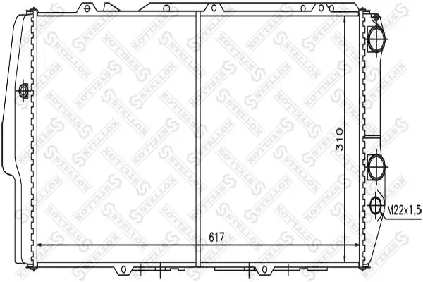 Handler.Part Radiator, engine cooling Stellox 1025019SX 1