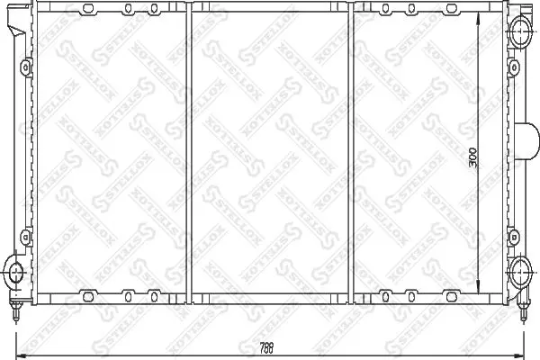 Handler.Part Radiator, engine cooling Stellox 1025052SX 1