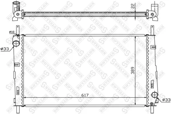 Handler.Part Radiator, engine cooling Stellox 1025066SX 1