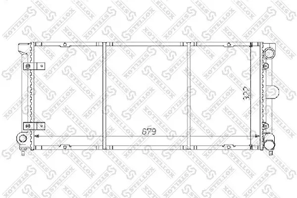 Handler.Part Radiator, engine cooling Stellox 1025075SX 1