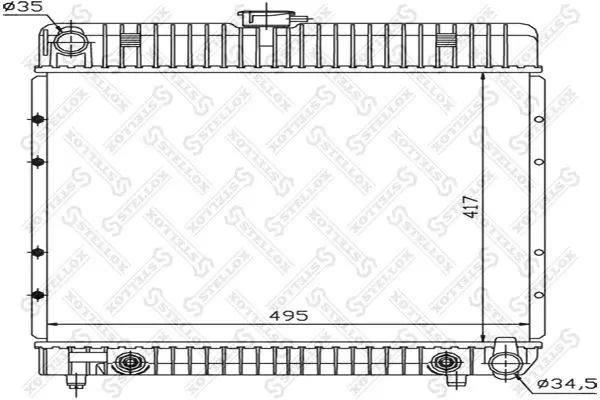 Handler.Part Radiator, engine cooling Stellox 1025094SX 1