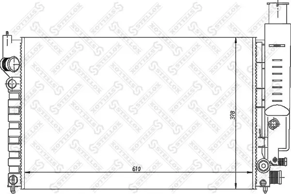 Handler.Part Radiator, engine cooling Stellox 1025126SX 1