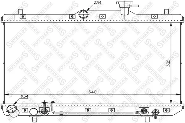 Handler.Part Radiator, engine cooling Stellox 1025162SX 1