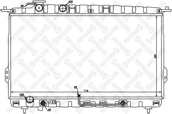 Handler.Part Radiator, engine cooling Stellox 1025187SX 1