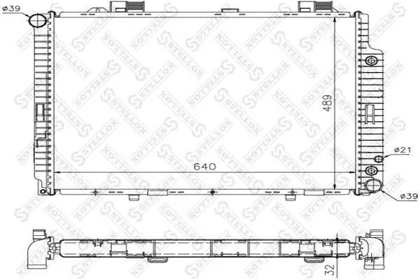 Handler.Part Radiator, engine cooling Stellox 1025261SX 1