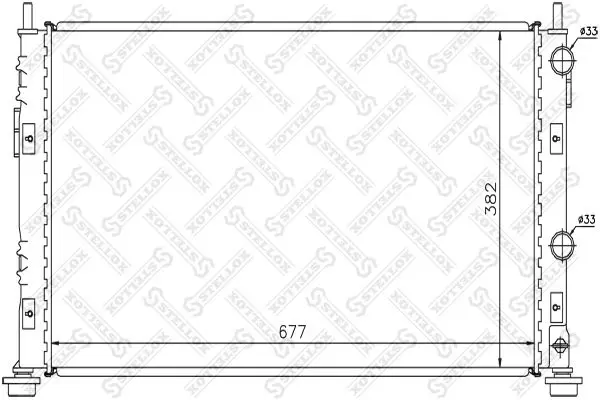 Handler.Part Radiator, engine cooling Stellox 1025282SX 1