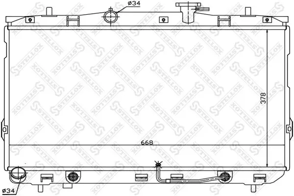 Handler.Part Radiator, engine cooling Stellox 1025300SX 1