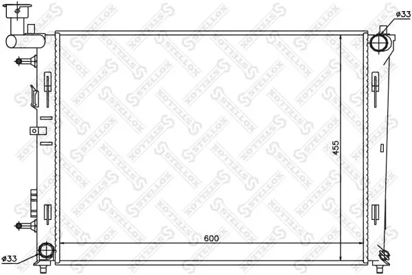 Handler.Part Radiator, engine cooling Stellox 1025309SX 1