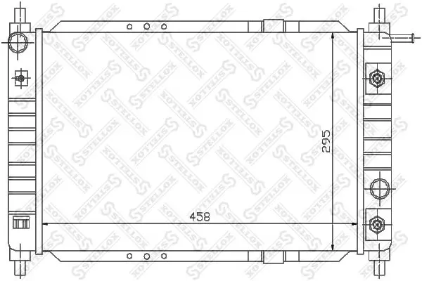 Handler.Part Radiator, engine cooling Stellox 1025328SX 1