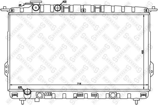 Handler.Part Radiator, engine cooling Stellox 1025344SX 1