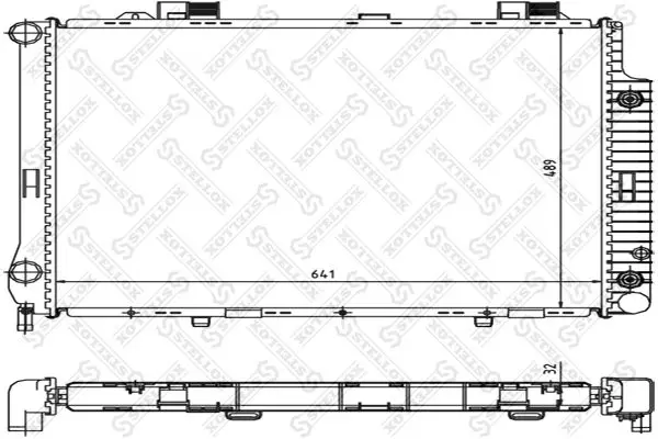 Handler.Part Radiator, engine cooling Stellox 1025345SX 1