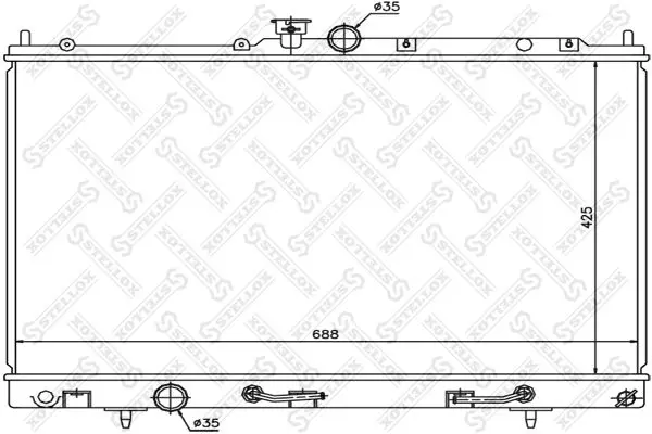 Handler.Part Radiator, engine cooling Stellox 1025348SX 1