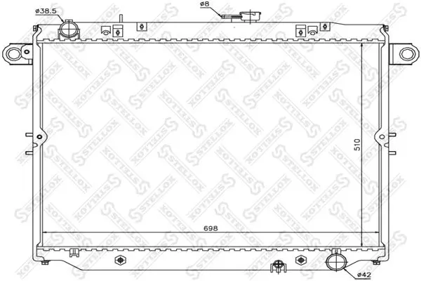 Handler.Part Radiator, engine cooling Stellox 1025440SX 1