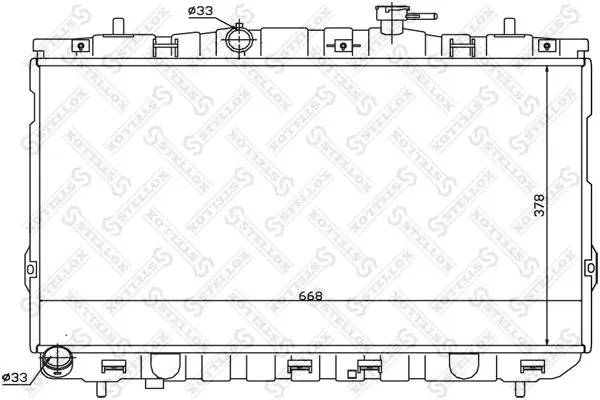 Handler.Part Radiator, engine cooling Stellox 1025472SX 1