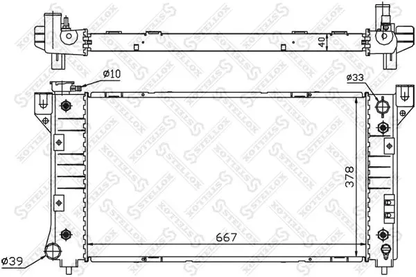 Handler.Part Radiator, engine cooling Stellox 1025618SX 1