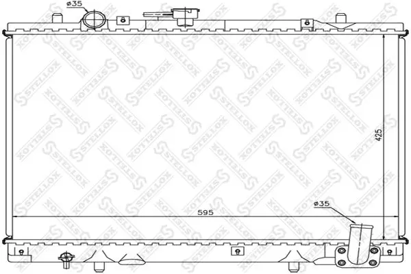 Handler.Part Radiator, engine cooling Stellox 1025966SX 1