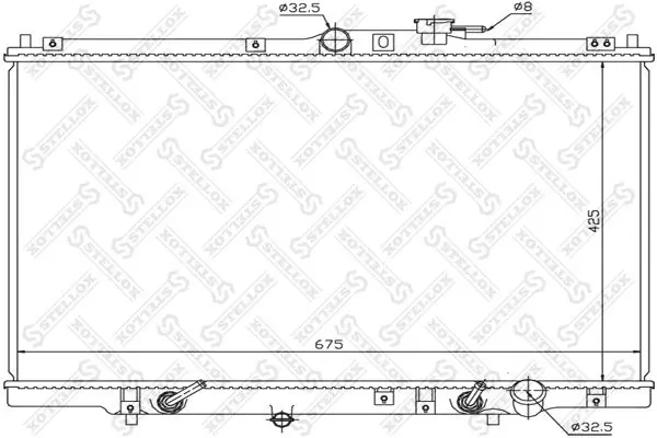 Handler.Part Radiator, engine cooling Stellox 1026087SX 1